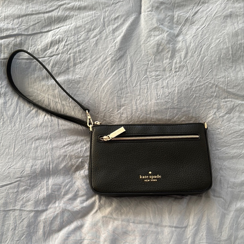 Kate Spade Black Wristlet Bag